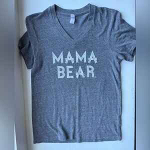 Loved by Hannah & Eli MAMA BEAR v neck shirt Women’s size S